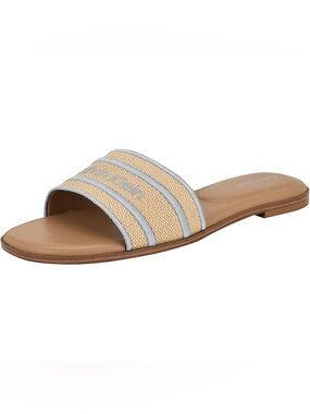 Calvin Klein Kendell Logo Band Flat Slip-On Sandals 5
